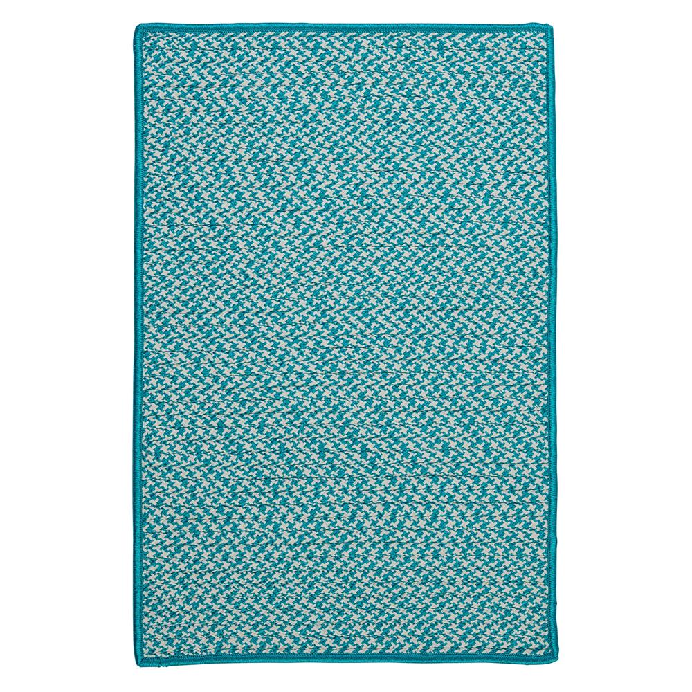 Colonial Mills OT57R036X060S Outdoor Houndstooth Tweed - Turquoise 3